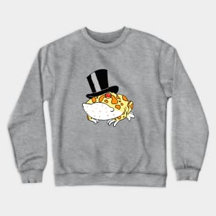 Top Hat Albino Pacman Frog Crewneck Sweatshirt